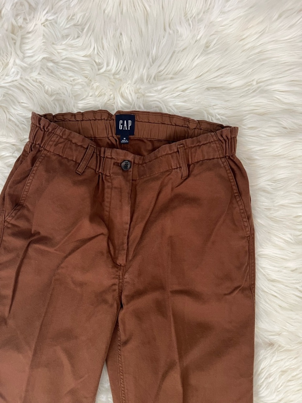 GAP Easy Twill Brown Straight-Leg Pants - Picture 5 of 11